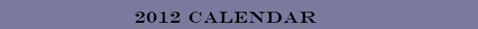 2012 Calendar